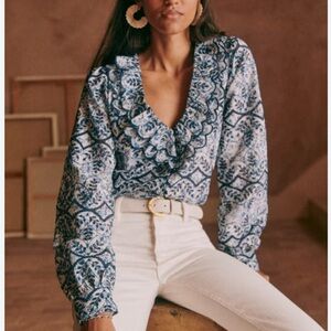 Sezane Oceana Blouse Primrose